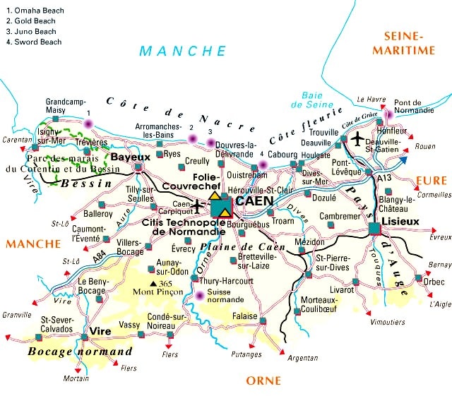 Carte de votre recherche immobilière dans le Calvados (14) pour un achat immobilier réussi