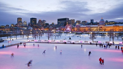 Montréal au Québec en hiver
