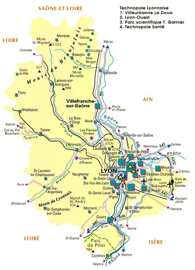 Carte de recherche de nos chercheurs de biens et d'appartements dans le Rhône (69)