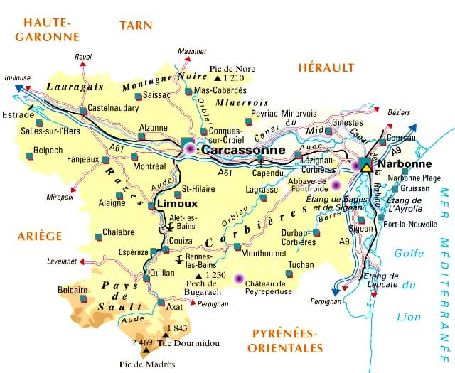Carte de recherche sur l'Aude