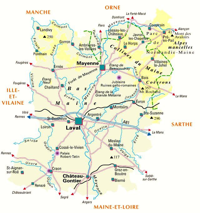 Carte de recherche Mayenne (53)