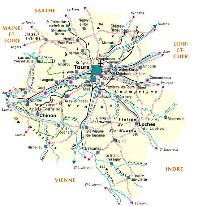 Chasseur d'appart' Carte de l'Indre et Loire 37