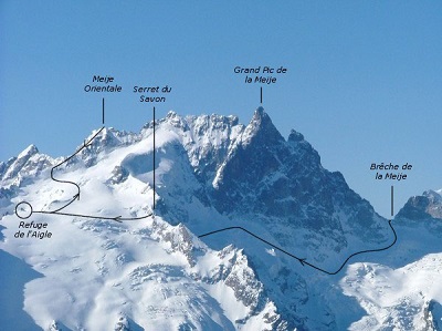 Le domaine skiable de la Meije