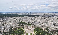 Vue aérienne du Trocadéro