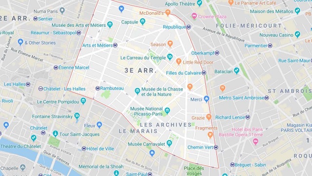 Les différents quartiers de Paris 3ème arrondissement