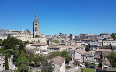 Scenic view of Nouvelle-Aquitaine, including Bordeaux and vineyards, an attractive region for English speakers looking for a pleasant living environment.
